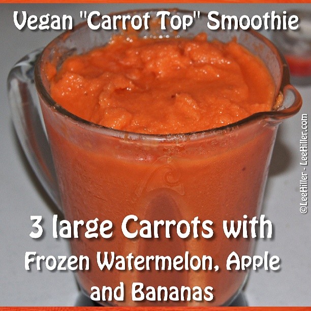 #Raw #Vegan Carrot Top #Smoothie